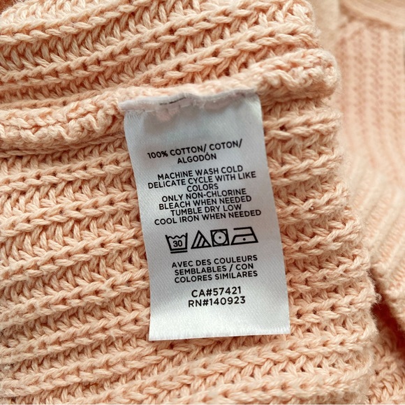 Loft Outlet pink button front sweater - Picture 6 of 6